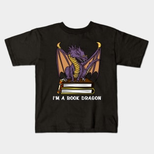 I Am A Book Dragon Kids T-Shirt